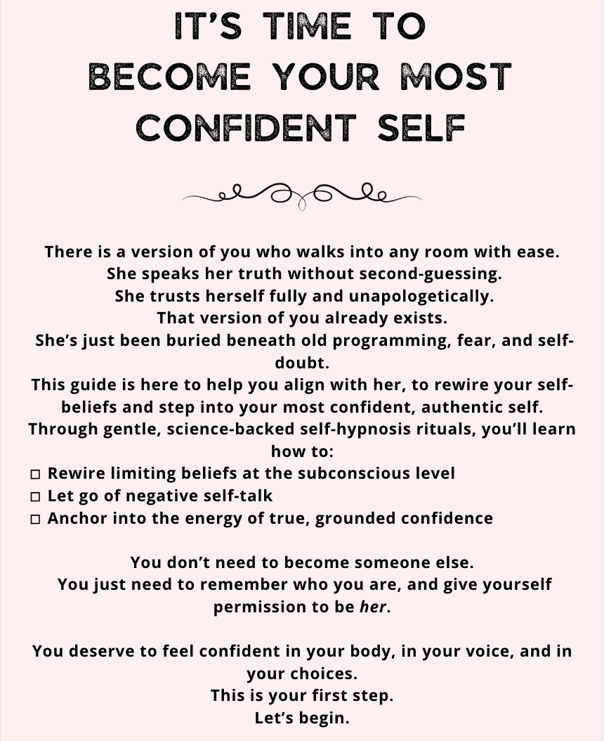 I Am Confident: A Ritual to Rewire Self-Doubt & Own Your Power